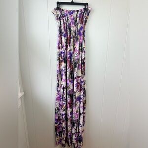 Rue21 Purple and Pink Strapless Gown for Weddings